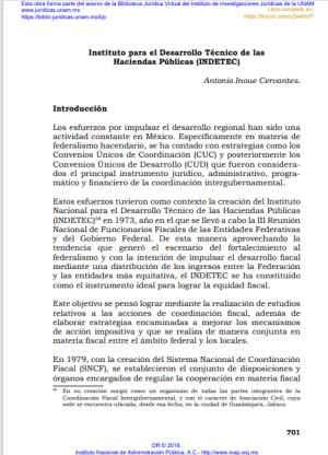 Contabilidad Gubernamental Mexico, Instituto para el Desarrollo Tecnico de las Haciendas Publicas